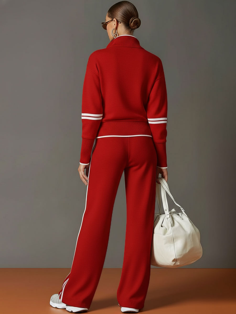 Teresa | Ensemble deux pièces pour femme avec sweat à demi-zip
