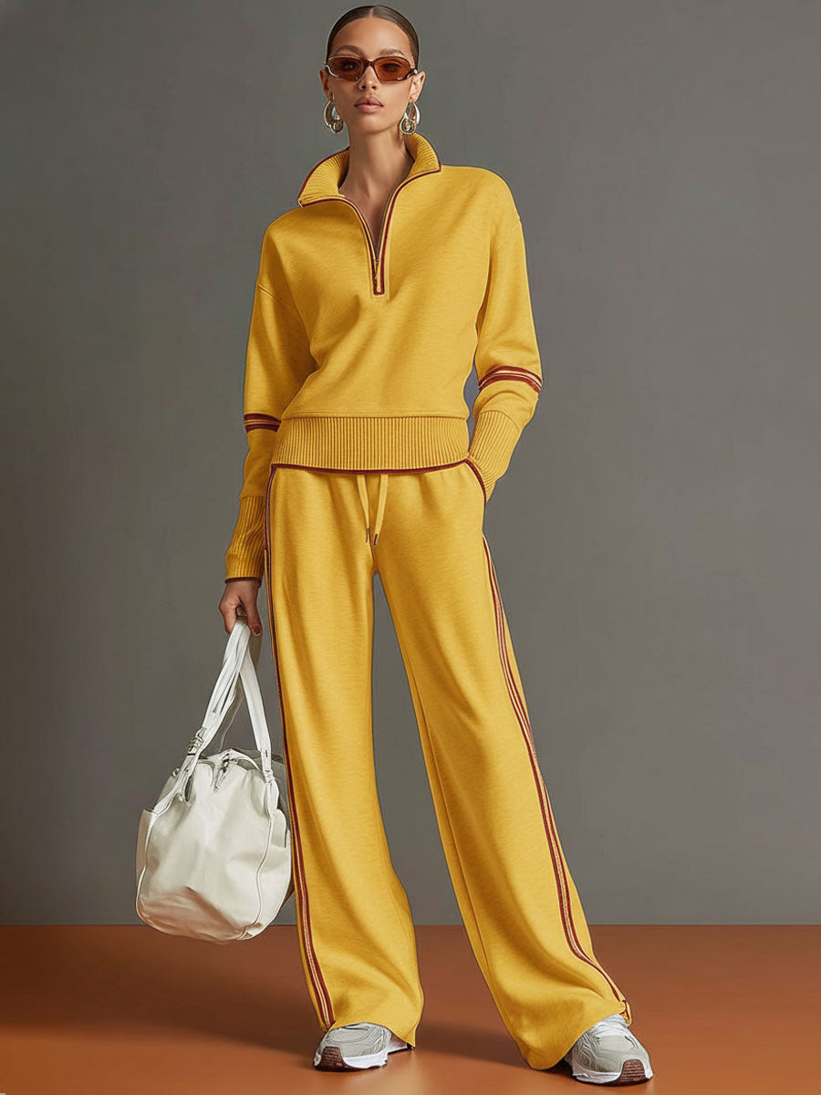 Teresa | Ensemble deux pièces pour femme avec sweat à demi-zip