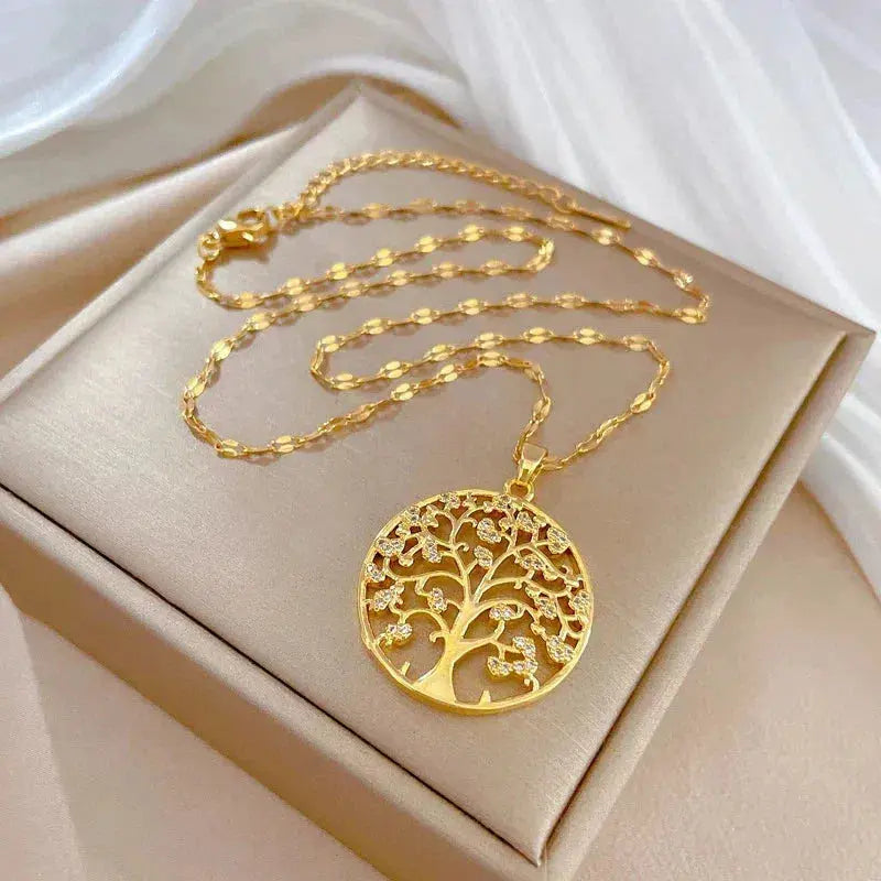 Pendentif Arbre de Vie Doré