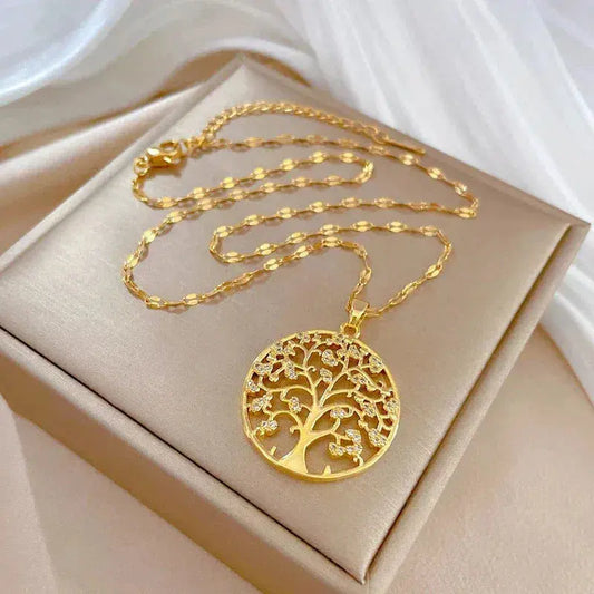 Pendentif Arbre de Vie Doré