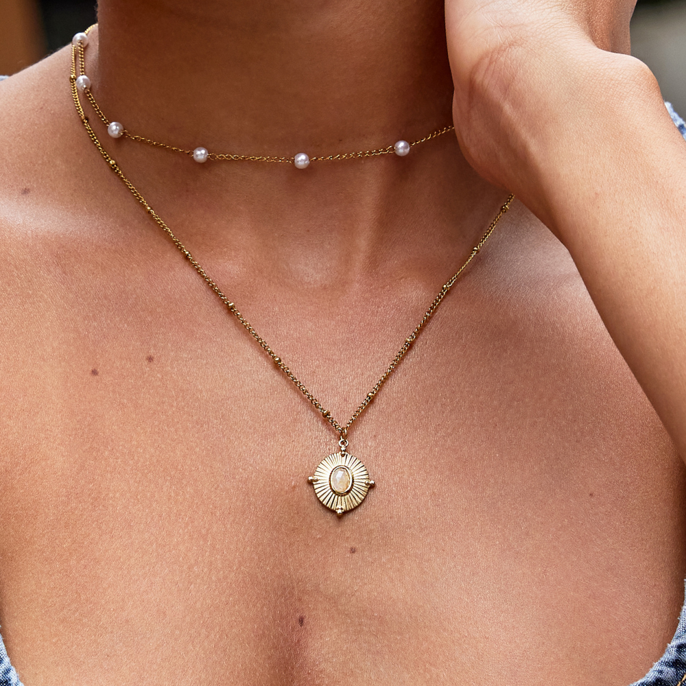Collier Vintage Monique avec Pierre