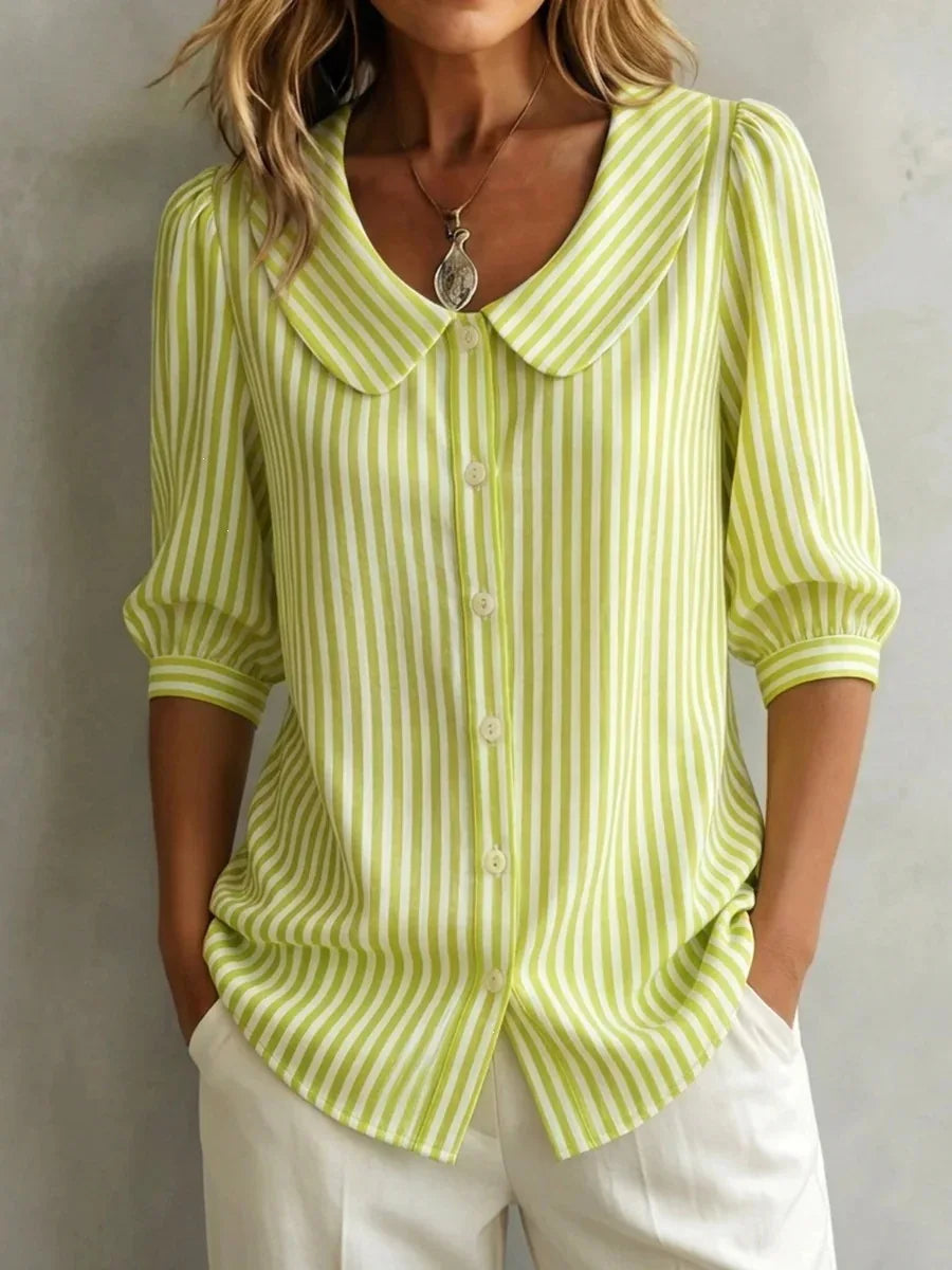 Beatrice | Blusa Casual de Rayas