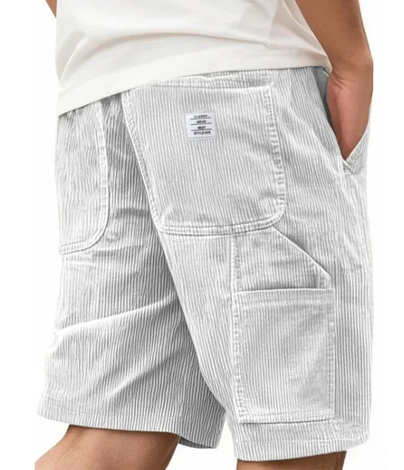 PANTALÓN CORTO CARGO DE PANA PARA HOMBRE