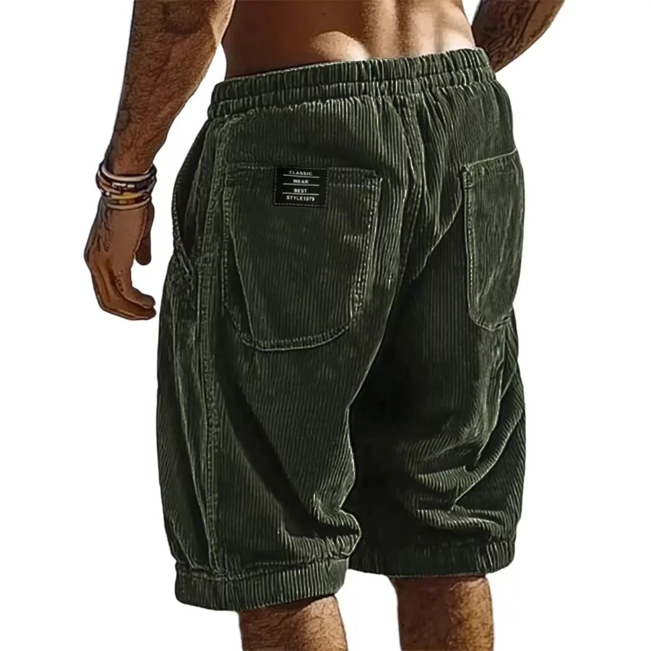 PANTALÓN CORTO DE PANA PARA HOMBRE