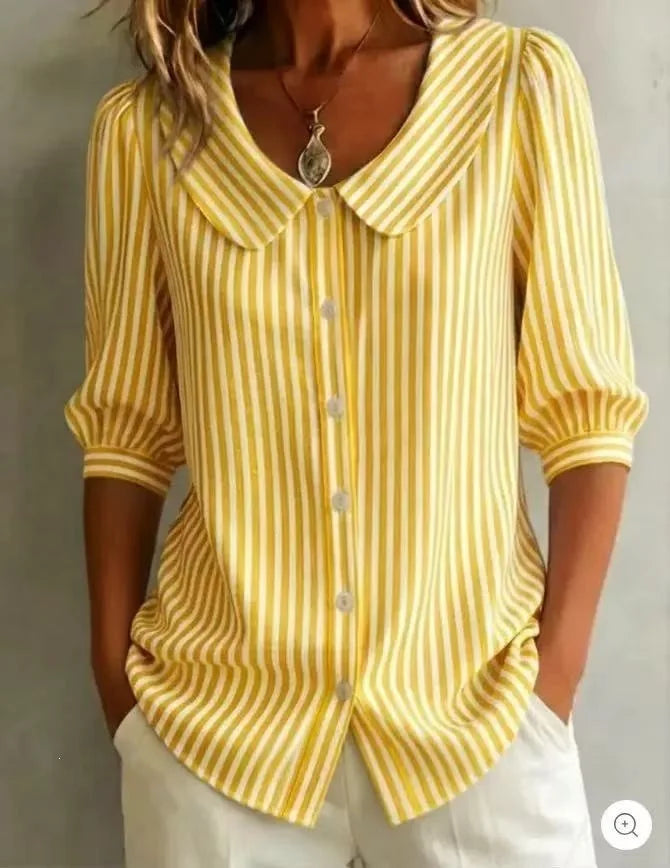 Beatrice | Blusa Casual de Rayas