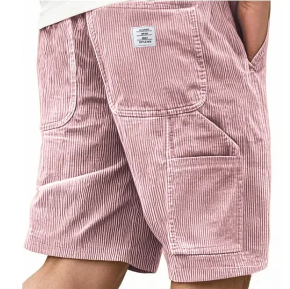 PANTALÓN CORTO CARGO DE PANA PARA HOMBRE
