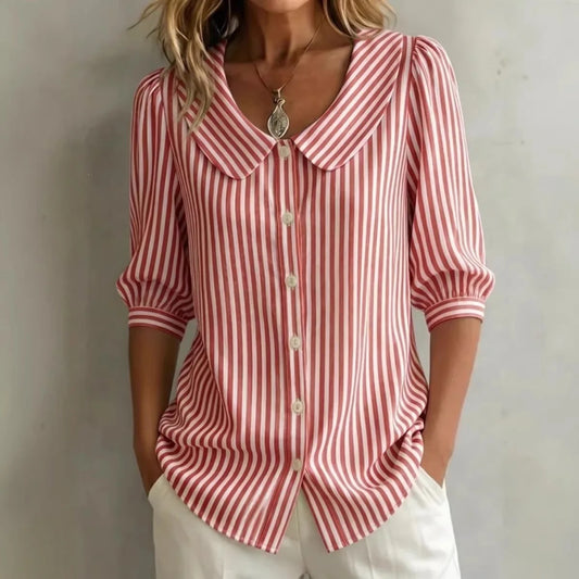 Beatrice | Blusa Casual de Rayas