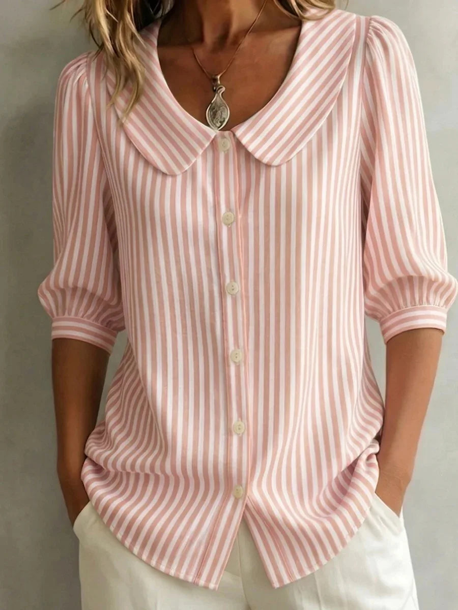Beatrice | Blusa Casual de Rayas