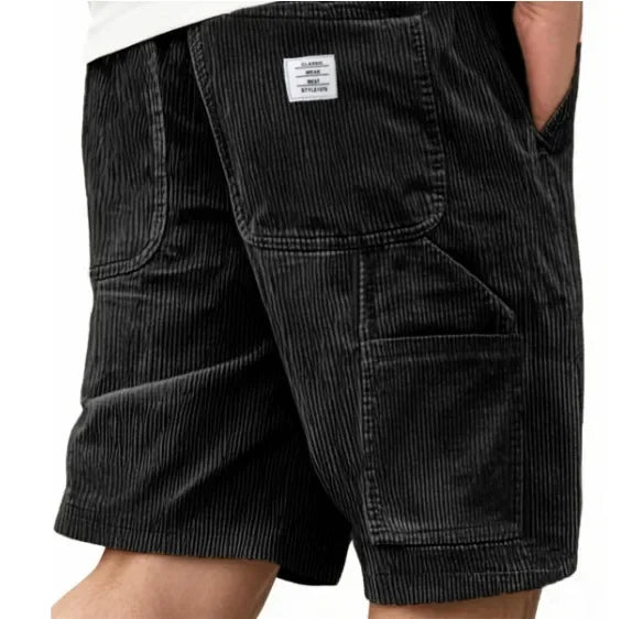 PANTALÓN CORTO CARGO DE PANA PARA HOMBRE