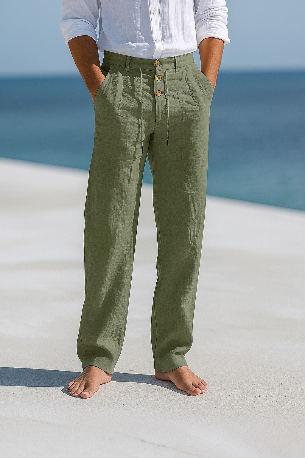 PANTALÓN DE VERANO EN LINO LIGERO