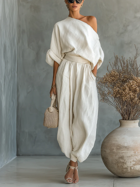Mila | Conjunto de 2 Piezas Off-Shoulder