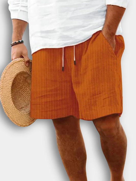PANTALÓN CORTO LOUNGE A RAYAS MINIMALISTA PARA HOMBRE