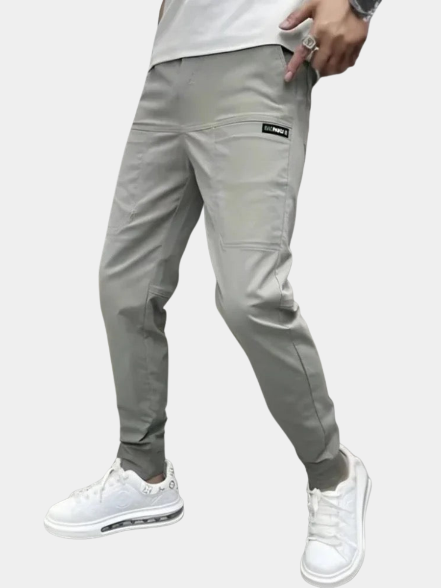 LAURENT MONACO | PANTALÓN CARGO ELÁSTICO PARA HOMBRE PREMIUM