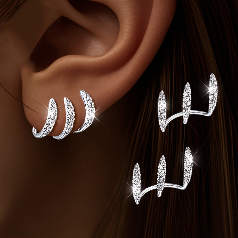 Boucle d'Oreille Triple Élégante