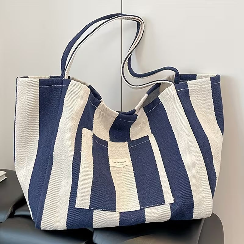 Margot | Sac Cabas Rayé Marin