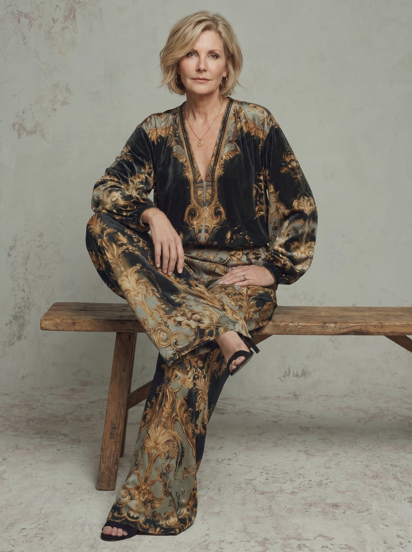 Lorena · Ensemble baroque avec haut à manches longues et pantalon large