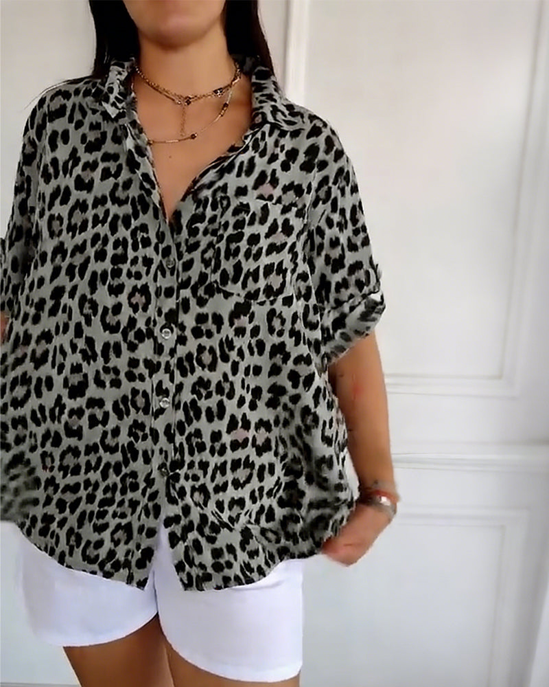 Mirabella | Blusa con Estampado de Leopardo