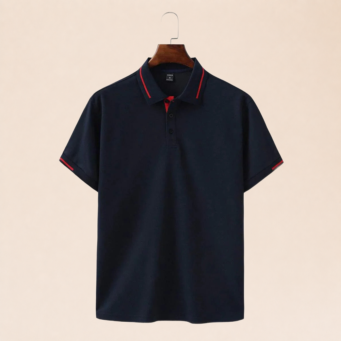 Polo élégant pour les journées d'été au travail sobre fondo beige