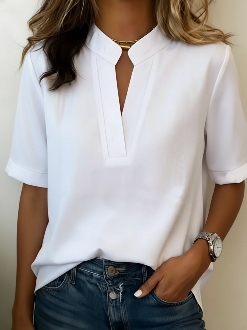 Aurora | Blusa Elegante con Cuello Refinado