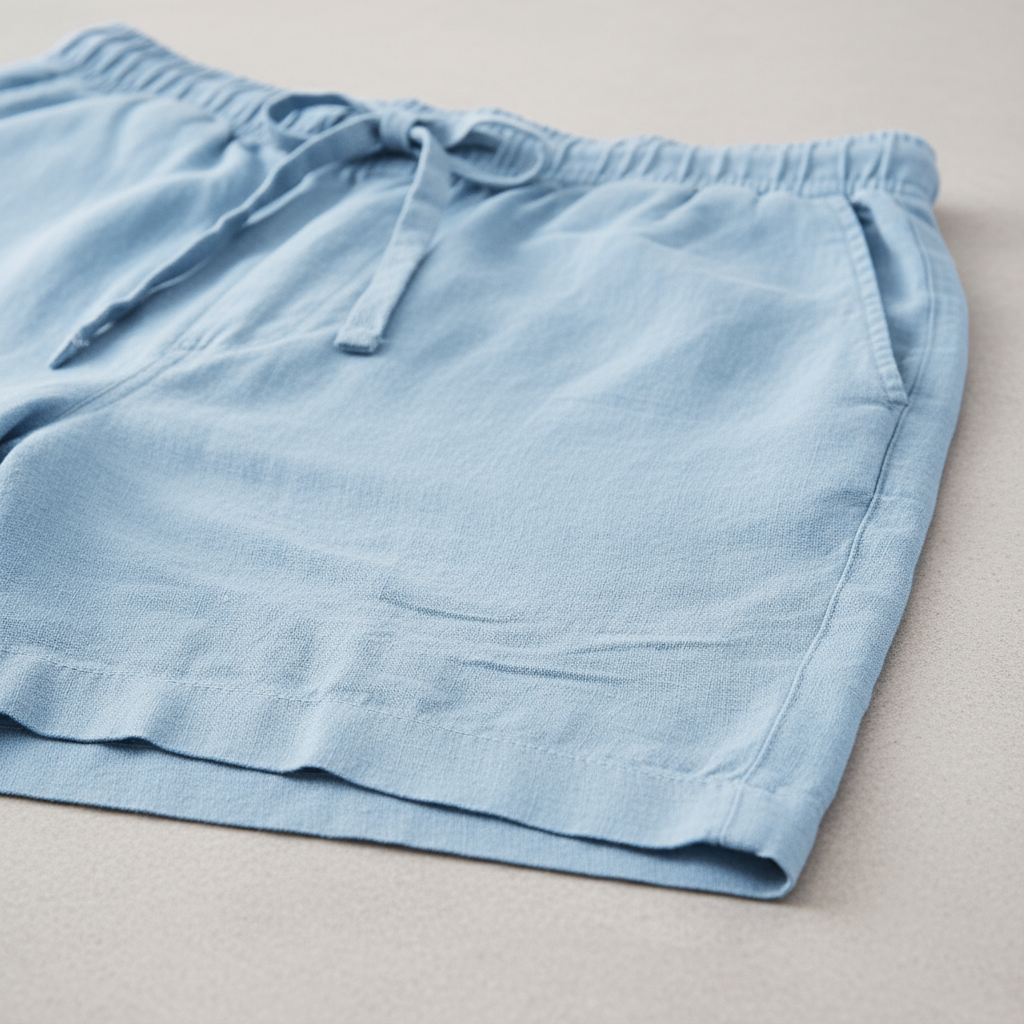 PANTALÓN CORTO DE VERANO EN LINO PARA HOMBRE
