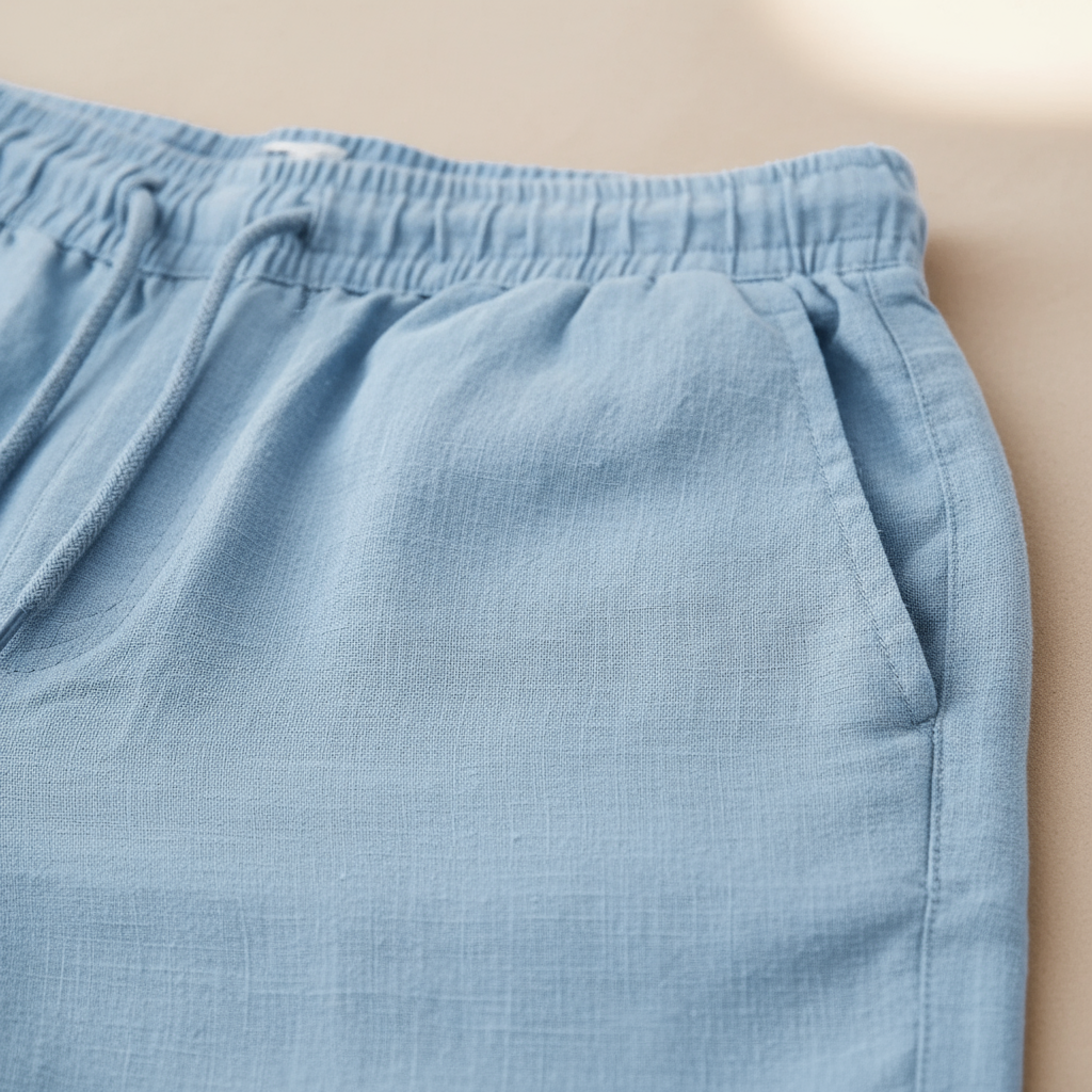 PANTALÓN CORTO DE VERANO EN LINO PARA HOMBRE