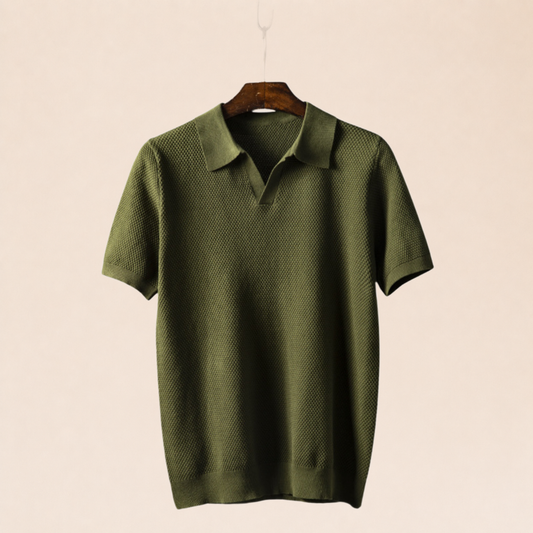 Polo élégant pour homme sobre fondo beige