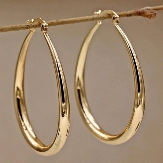 Boucles d'Oreilles Dorées Vintage Exclusives