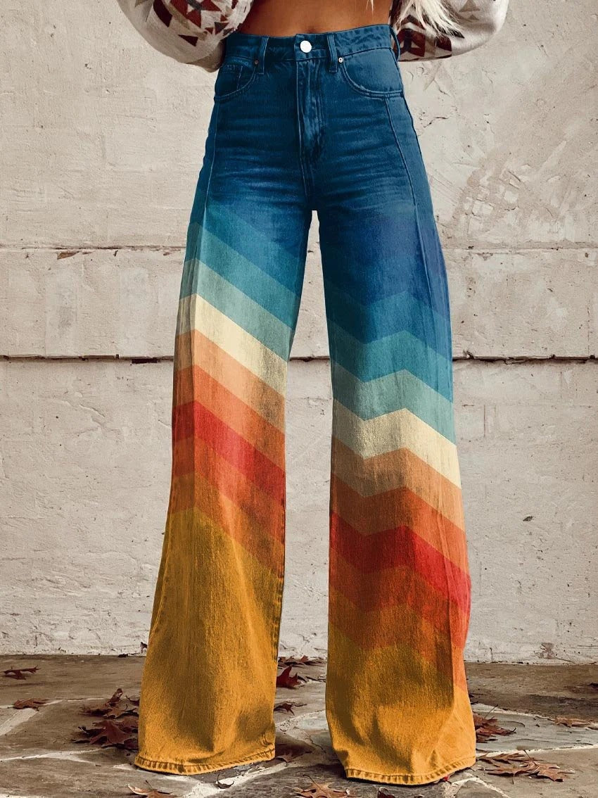 Léna | Pantalon large à fleurs