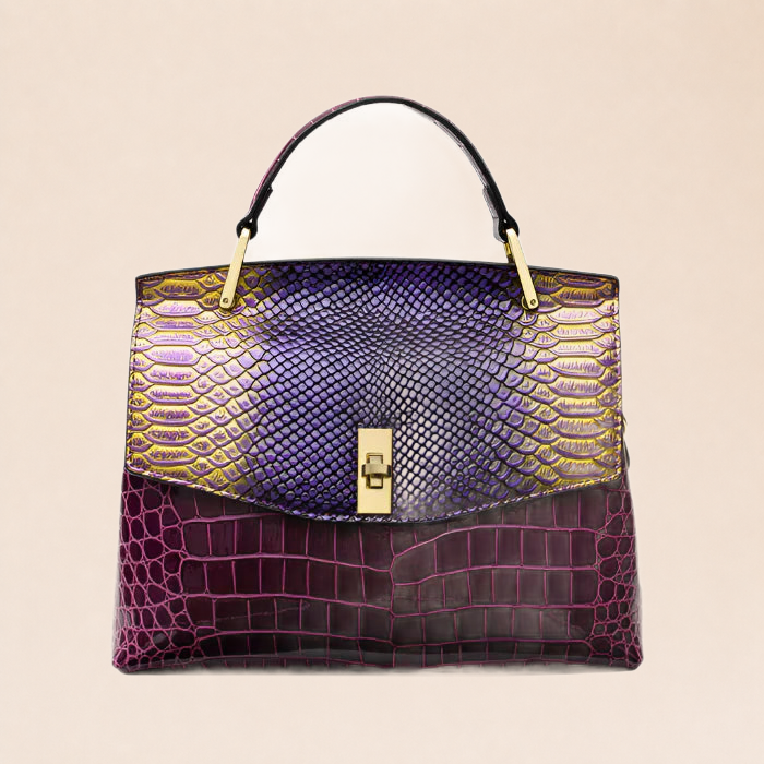 Crocelle Sac à Bandoulière Raffiné lilas – fond beige
