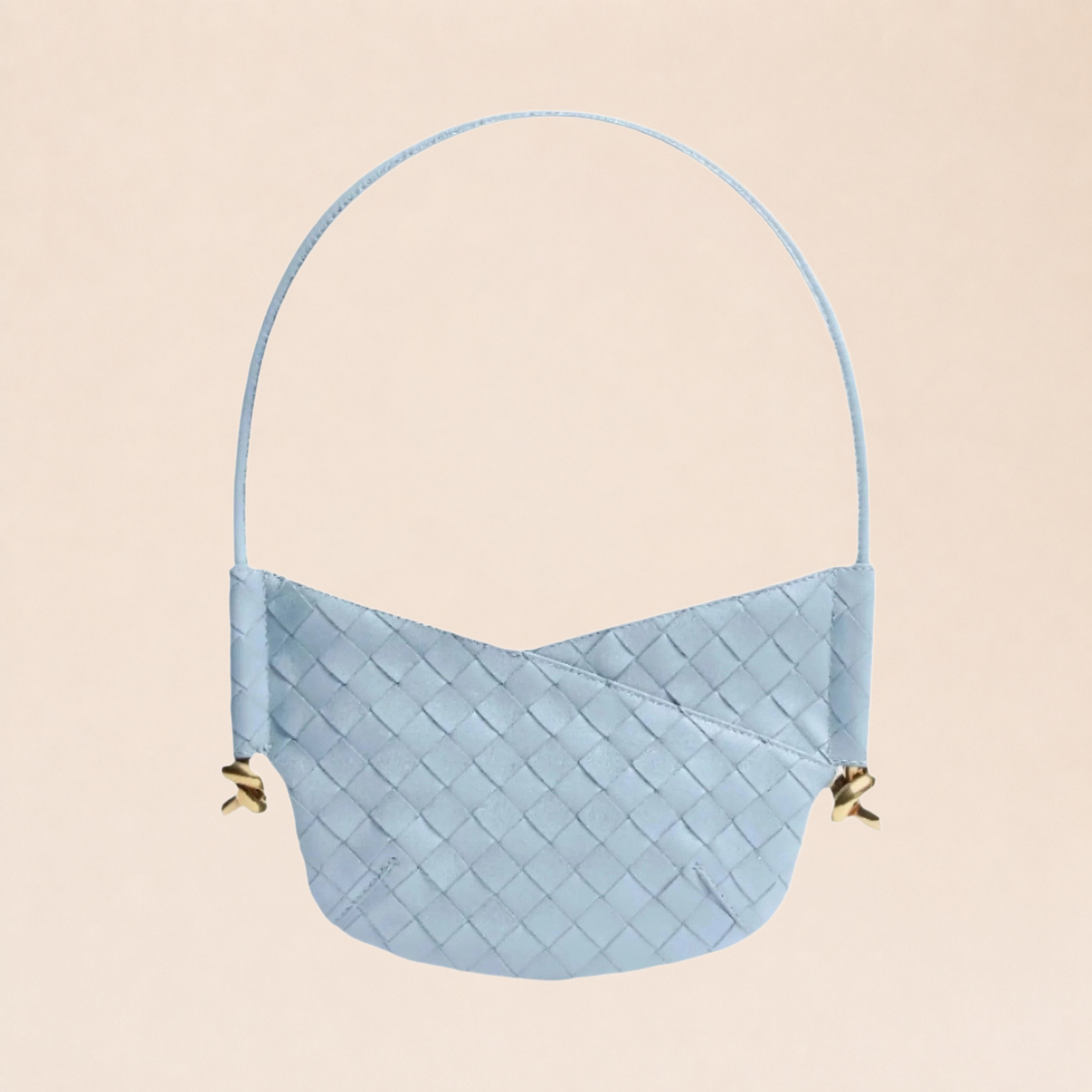 Elisio Sac Cabas Spacieux bleu clair – fond beige