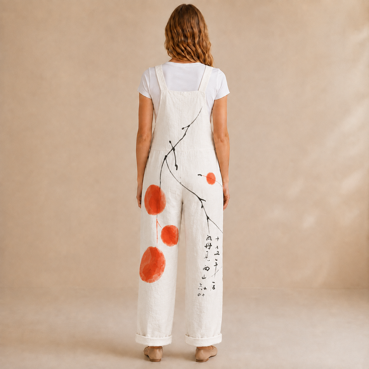 Salopette Kaki Zen Naturel - vue de dos, sans boucle