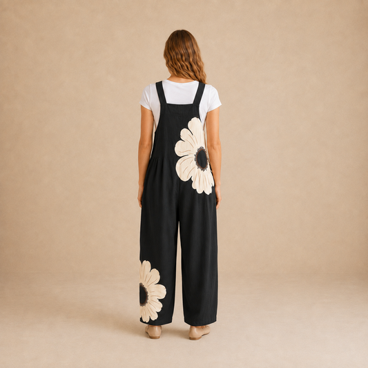 Salopette Marguerite Sauvage Noire - vue de dos