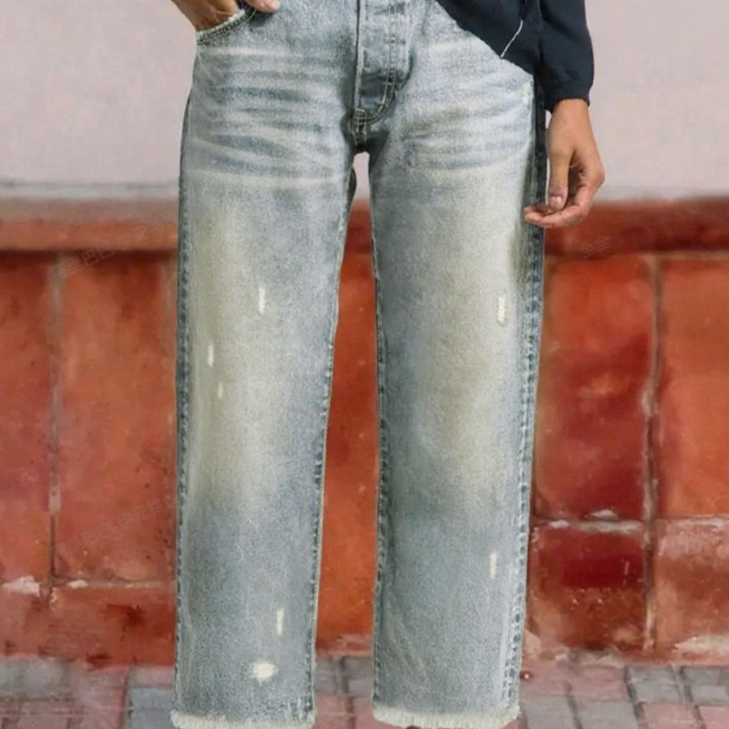 Lola · Jean droit court rétro pour femme