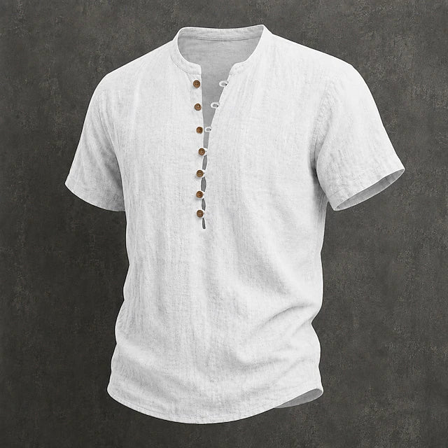 CAMISA DE VERANO CON BOTONES PARA HOMBRE