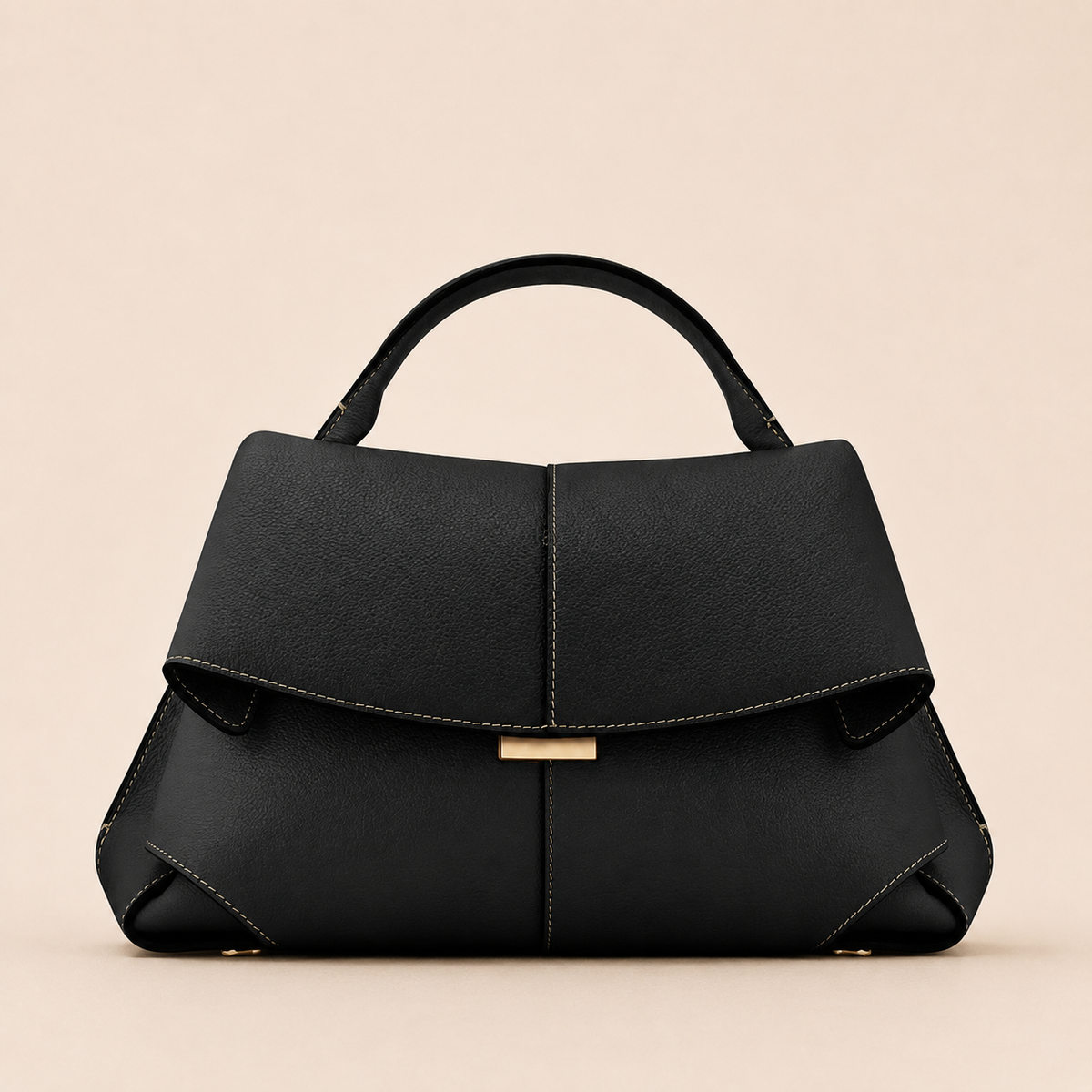 Aria | Sac à Bandoulière Vintage noir sur fond crème Verlanden