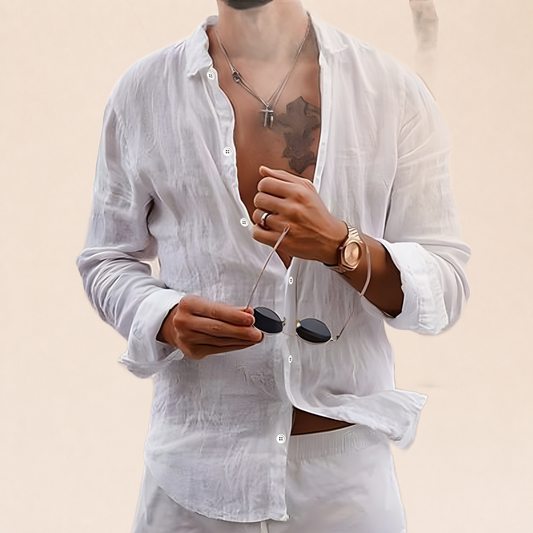 CHEMISE D'ÉTÉ EN COTON NATUREL — portada