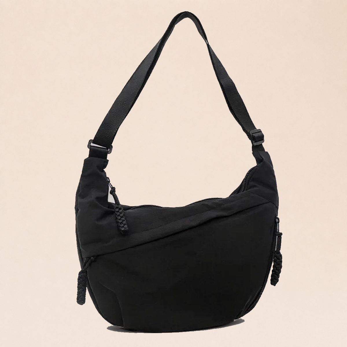 Paola | Sac à Bandoulière Noir sur fond crème Verlanden