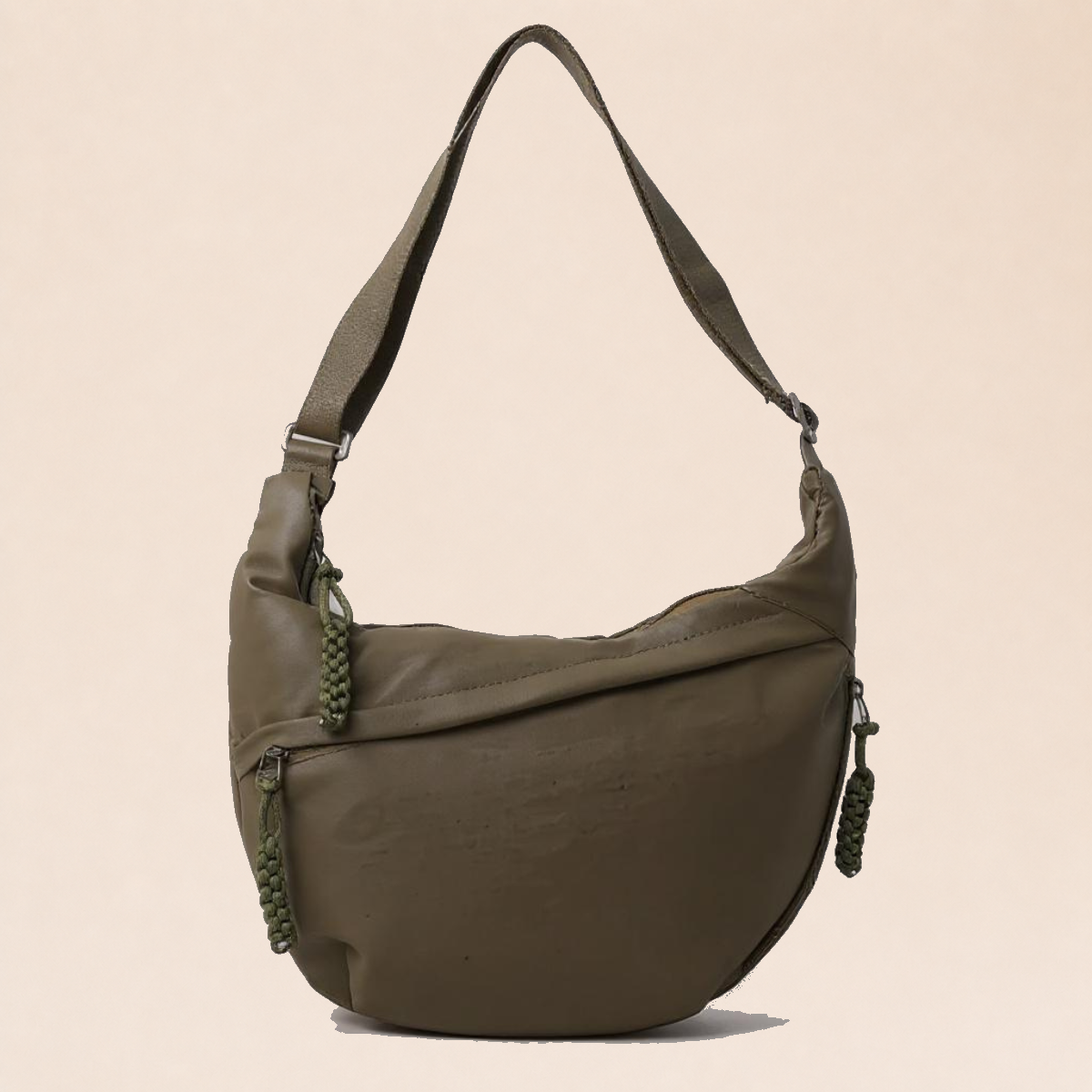 Viola | Sac à Bandoulière Vert Olive sur fond crème Verlanden