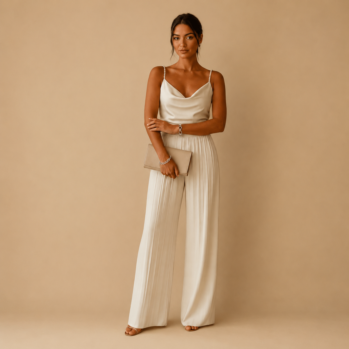 Pauline | Combinaison Classique sur fond beige chaud